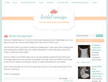 Tablet Screenshot of bridalconsign.com